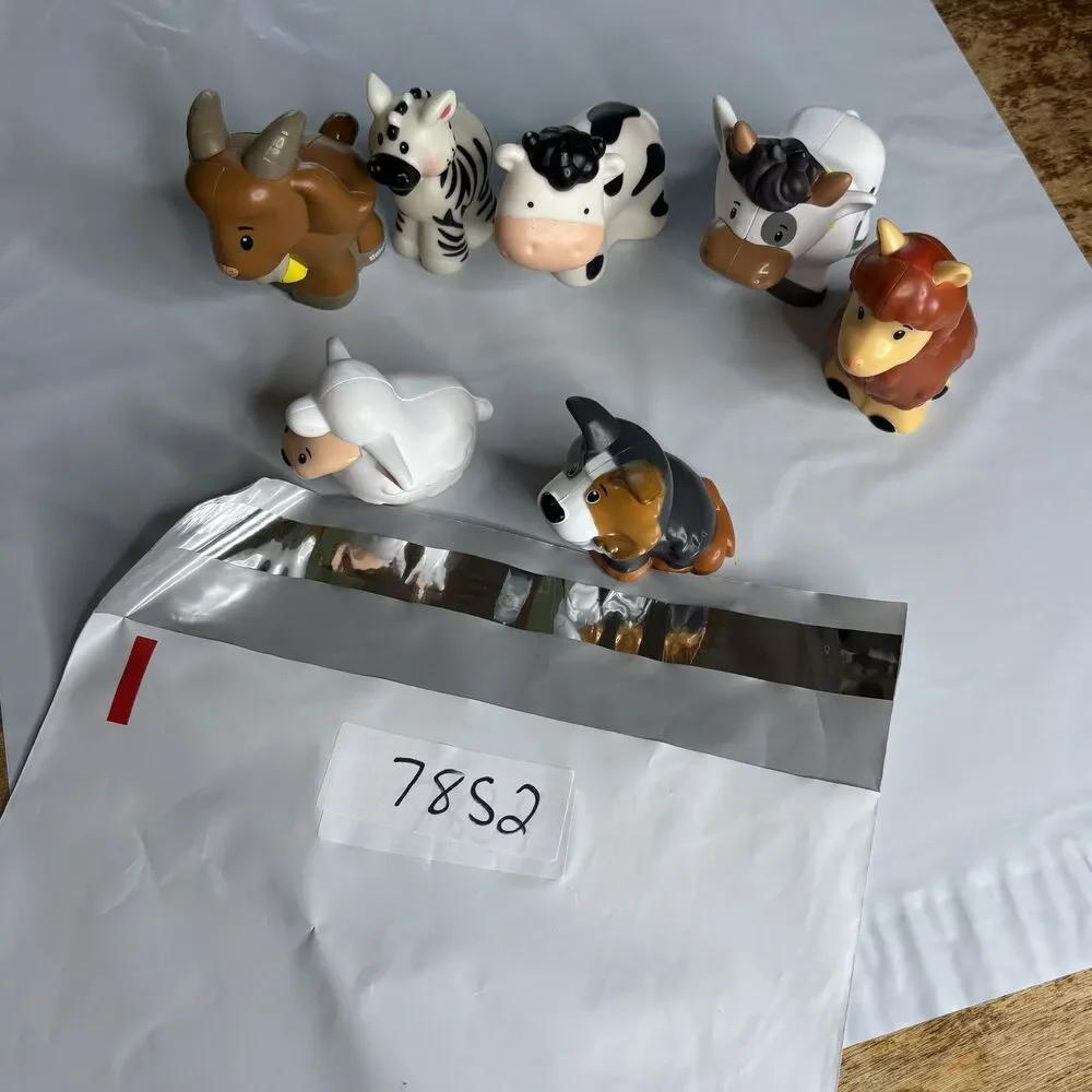 Fisher-Price Little People Farm Animal Figures Lot Cow Dog Sheep‎ Zebra Goat Toy